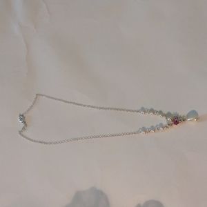 SAO Faux Pearl & Rose Necklace